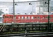保留車として米子駅構内に留置されていた頃のキハ37-1001 (2002年10月9日)