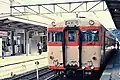 キハ58 1000（南小谷駅 1989年3月22日）