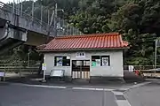 廃線後の駅舎（2019年10月）