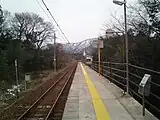 ホームから小浜方面を望む（2008年1月）