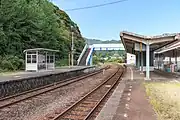 ホームと跨線橋（2022年10月）