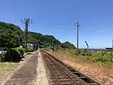 棒線化工事実施後の駅構内（2019年6月）