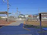 構内踏切(2022年10月)