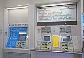 北口自動券売機（2022年7月）