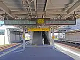 1・2番線ホーム(2022年9月)