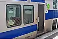 普通車代用時のグリーン車（2007年2月10日 土浦駅）