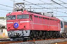 EF81 81 お召し仕様（2022年5月 蕨駅 - 南浦和駅間）