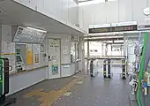 1階改札口（2022年5月）