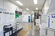 西口改札(2021年9月)