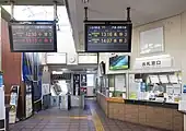 しなの鉄道改札口（2021年10月）