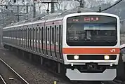 209系500番台で運行の「しもうさ号」