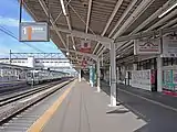 1番線ホーム（2022年9月）