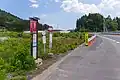 国道45号工事中の気仙沼方面のりば（2019年6月）
