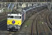 EF81 79「カシオペア」牽引機（2008年4月 日暮里駅 - 鶯谷駅間）