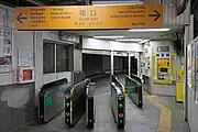 南改札（2023年1月）