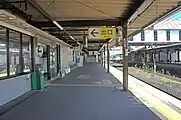 1番線ホーム(2022年8月)