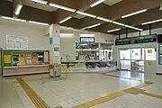 改札口と切符売り場(2023年6月)