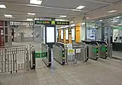 改札口（2022年4月）