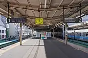 1・2番線ホーム（2024年1月）