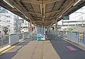 1・2番線（常磐線）ホーム（2022年7月）