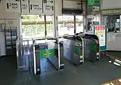 南口改札（2021年9月）