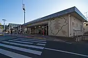 橋上化前の駅舎（2012年1月）