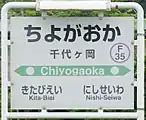 駅名標（2017年7月）