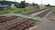 構内踏切（2017年7月）