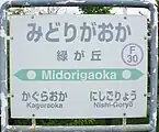 駅名標(2017年7月)