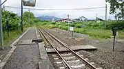 構内踏切（2018年6月）