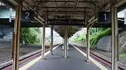 駅ホーム（2017年5月）