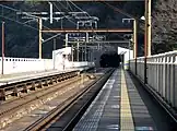 2番のりばから京都駅方面を望む(2008年1月)
