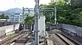 車止め（五日市線の終端）（2021年4月）