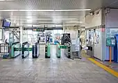 改札口（2021年12月）