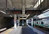5・6番線ホーム（2021年12月）