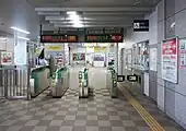 改札口（2021年10月）