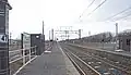 新駅舎設置および橋上駅舎撤去後のホーム（2021年3月）