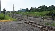 構内踏切(2017年8月)