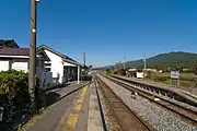 鉄道時代の駅構内(2010年10月)