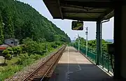 鉄道時代のホーム(2009年7月)