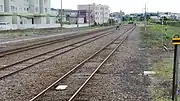 車止め（留萌本線の終端）（2017年8月）