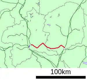 上記の路線図の赤線が本来の両毛線(小山 - 新前橋)、青線が上越線への乗り入れ区間(新前橋 - 高崎)