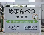 駅名標(2018年7月)