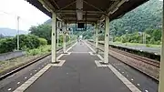 ホーム（1・2番線）（2017年7月）