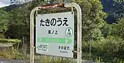 駅名標(2018年9月)