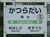 駅名標（2018年7月）