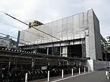 橋上駅舎化工事中（2014年1月）