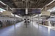 新幹線21・22番線ホーム（2023年2月）