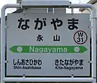 駅名標(2017年8月)