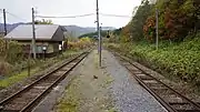 旅客営業末期のホーム（2017年10月）